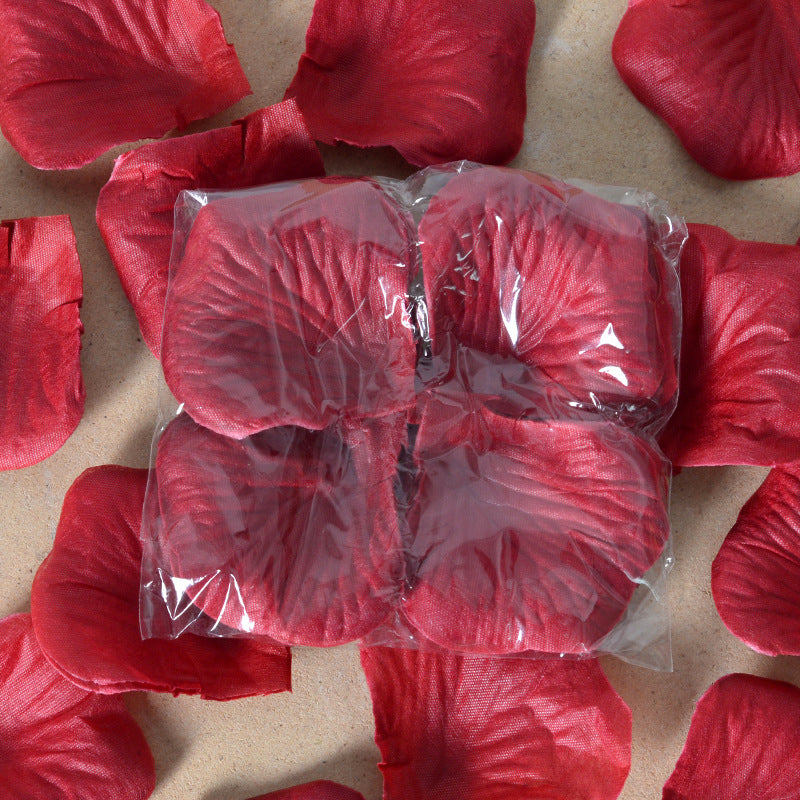 100 pétales de rose artificielle Décorations Florales pour Nuits Romantiques, Mariages, Demandes en Marriage et Anniversaires