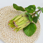 Fleur artificielle Protée Royale, tige unique, 65 cm de haut, en tissu soyeux, pour mariage et décoration intérieure