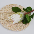Fleur artificielle Protée Royale, tige unique, 65 cm de haut, en tissu soyeux, pour mariage et décoration intérieure