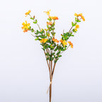 Bouquet de fleurs sauvages en polyester, 18 fleurs, 50 cm, décoration de table, mariage, maison