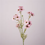Fleur de Dentelle Artificielle au Toucher Réel, Grande Tige 66 cm, Tons d'Automne, Idéale pour Vase, Déco Maison, Bouquet Bohème