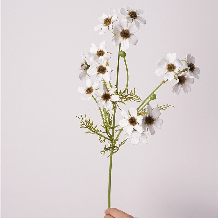 Fleur de Dentelle Artificielle au Toucher Réel, Grande Tige 66 cm, Tons d'Automne, Idéale pour Vase, Déco Maison, Bouquet Bohème