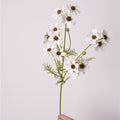 Fleur de Dentelle Artificielle au Toucher Réel, Grande Tige 66 cm, Tons d'Automne, Idéale pour Vase, Déco Maison, Bouquet Bohème