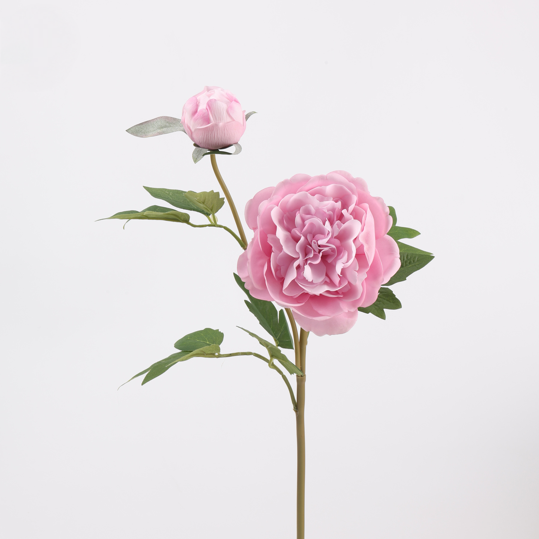 Tige de Pivoine Artificielle 74 cm, Grande Fleur au Toucher Réel, Tons d'Automne pour Vase, Décoration de Mariage, Composition Florale