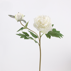 Tige de Pivoine Artificielle 74 cm, Grande Fleur au Toucher Réel, Tons d'Automne pour Vase, Décoration de Mariage, Composition Florale