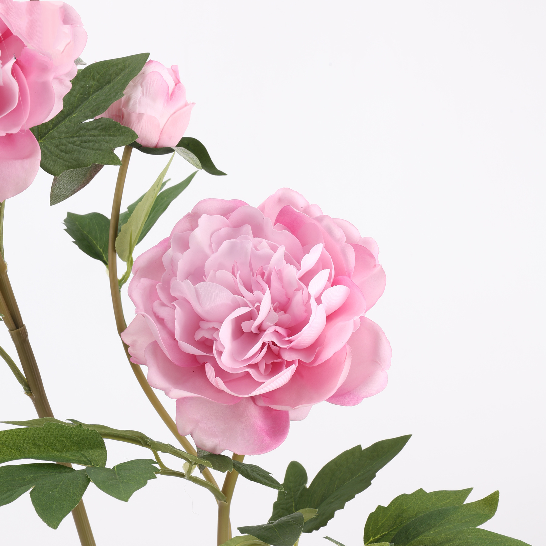 Tige de Pivoine Artificielle 74 cm, Grande Fleur au Toucher Réel, Tons d'Automne pour Vase, Décoration de Mariage, Composition Florale
