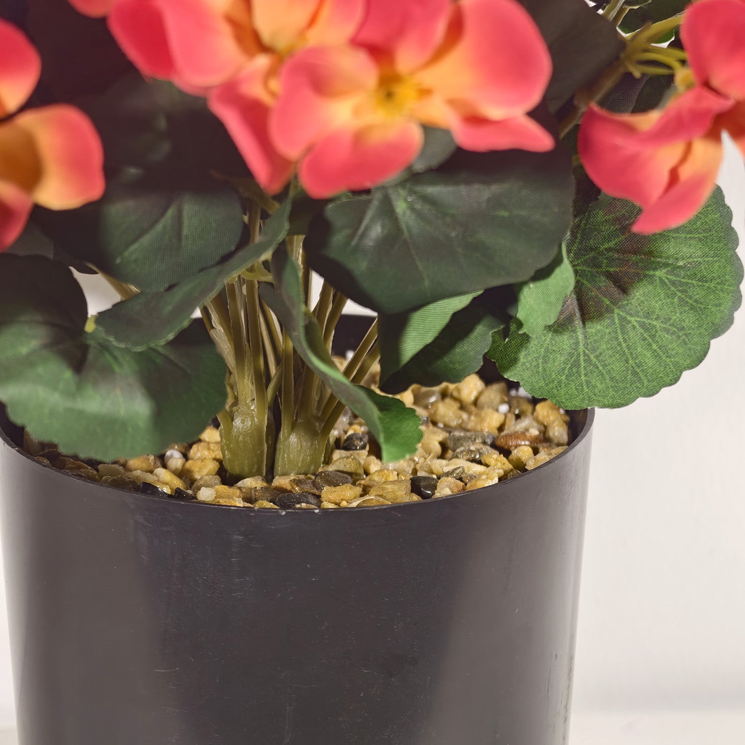 Plante Potted de Géranium Faux 30 cm- Couleurs d'Automne, Réaliste, Décoration Maison, Bureau, Mariage, Côté Cottage