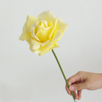 Rose Artificielle sur Tige 36 cm, Toucher Réel et Aspect Naturel, Fleur Unique pour Vase, Décoration Maison, Mariage Champêtre, Style Français