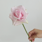 Rose Artificielle sur Tige 36 cm, Toucher Réel et Aspect Naturel, Fleur Unique pour Vase, Décoration Maison, Mariage Champêtre, Style Français