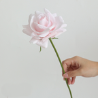Rose Artificielle sur Tige 36 cm, Toucher Réel et Aspect Naturel, Fleur Unique pour Vase, Décoration Maison, Mariage Champêtre, Style Français