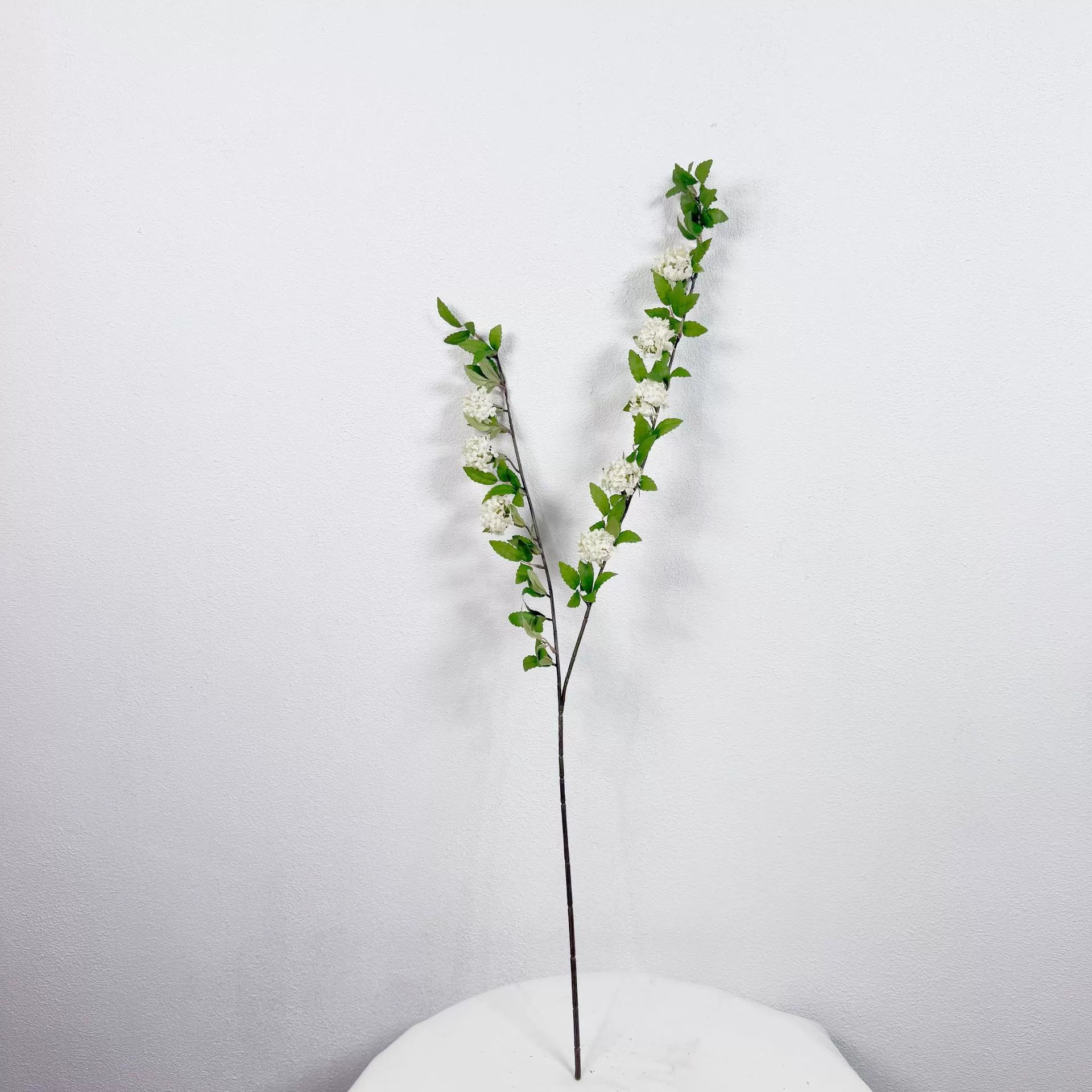 Bouquet de 2 branches de fleurs artificielles, 35" de longueur, hydrangea réaliste, décoration de vase, mariage, jardin, café