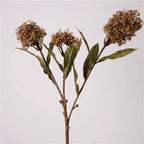 Fleurs artificielles d'automne, 24" en faux-fleur, couleurs café, orange, crème et violet, décoration intérieure, mariage, terrasse, boutique