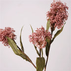 Fleurs artificielles d'automne, 24" en faux-fleur, couleurs café, orange, crème et violet, décoration intérieure, mariage, terrasse, boutique