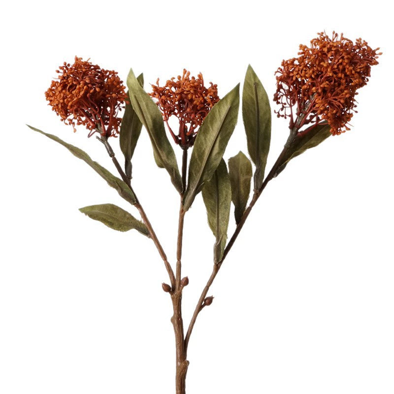 Fleurs artificielles d'automne, 24" en faux-fleur, couleurs café, orange, crème et violet, décoration intérieure, mariage, terrasse, boutique