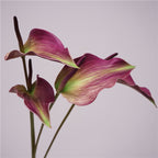 Anthurium Artificiel au Toucher Naturel, 72 cm, Grande Fleur Rouge Morandi, Tige Longue pour Vase, Décoration Maison, Mariage Champêtre, Événementiel