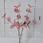 Lot de 2 Branches d'Eucalyptus Artificiel 50cm, Feuillage Touche Réelle, Vert Poudré pour Bouquet, Décoration Mariage, Ambiance Rétro et Champêtre