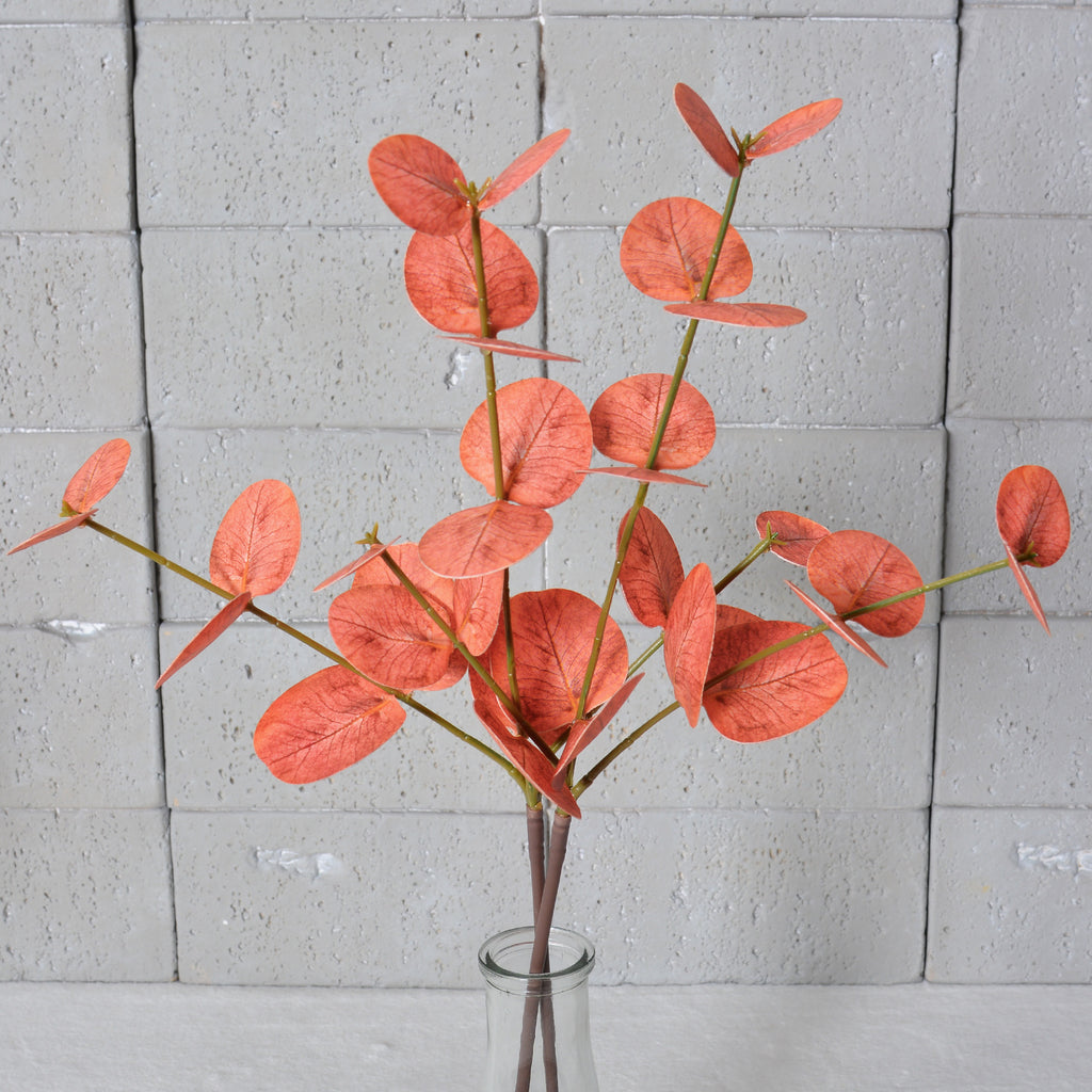 Lot de 2 Branches d'Eucalyptus Artificiel 50cm, Feuillage Touche Réelle, Vert Poudré pour Bouquet, Décoration Mariage, Ambiance Rétro et Champêtre