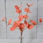 Lot de 2 Branches d'Eucalyptus Artificiel 50cm, Feuillage Touche Réelle, Vert Poudré pour Bouquet, Décoration Mariage, Ambiance Rétro et Champêtre