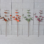Lot de 2 Branches d'Eucalyptus Artificiel 50cm, Feuillage Touche Réelle, Vert Poudré pour Bouquet, Décoration Mariage, Ambiance Rétro et Champêtre