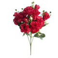 Branche de Camélias Artificiels 37cm, Bouquet de Fleurs au Réalisme Saisissant, Décoration Maison, Mariage Bohème, Charme Champêtre Français