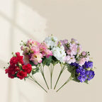 Branche de Camélias Artificiels 37cm, Bouquet de Fleurs au Réalisme Saisissant, Décoration Maison, Mariage Bohème, Charme Champêtre Français