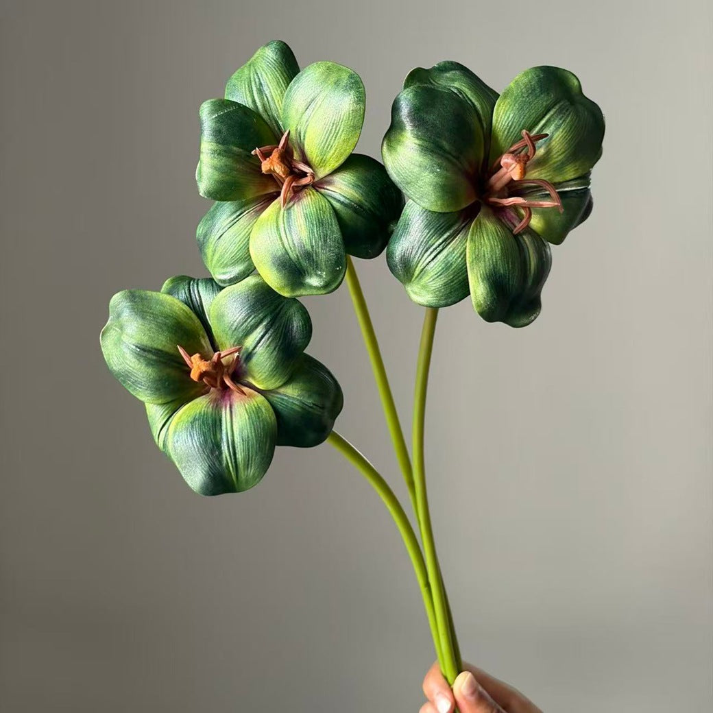 Grandes Tulipes Artificielles 50 cm, Lot de 3, Fleur Éclose Toucher Réel, Élégance Française, Décoration Maison, Mariage Champêtre, Bouquet
