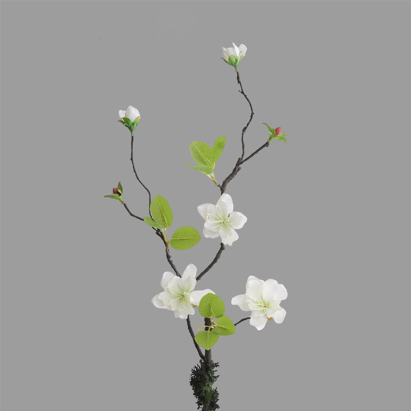 Branche Orchidée Dorée Artificielle 65 cm, Tige Effet Bois Séché, Décoration Florale Wabi-Sabi, Ambiance Poétique pour Vase, Maison, Mariage