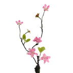 Branche Orchidée Dorée Artificielle 65 cm, Tige Effet Bois Séché, Décoration Florale Wabi-Sabi, Ambiance Poétique pour Vase, Maison, Mariage
