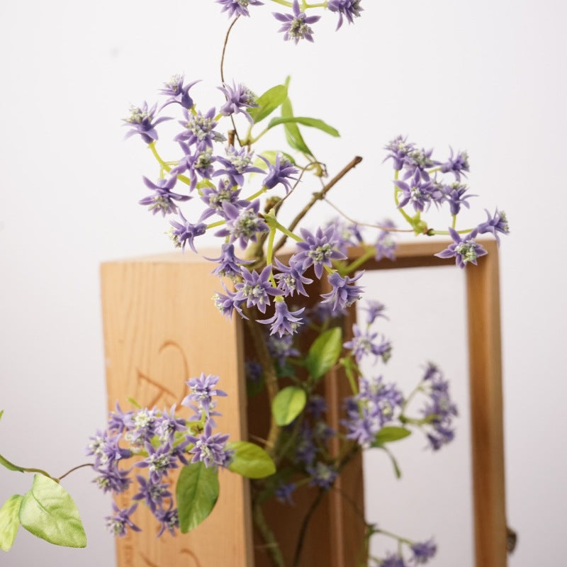 Branche de Fleur Sauvage Artificielle 59cm, Tige d'Automne au Charme Champêtre, Ultra-Réaliste pour Vase, Déco Maison, Mariage, Événementiel