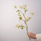 Branche de Fleur Sauvage Artificielle 59cm, Tige d'Automne au Charme Champêtre, Ultra-Réaliste pour Vase, Déco Maison, Mariage, Événementiel