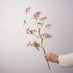 Branche de Fleur Sauvage Artificielle 59cm, Tige d'Automne au Charme Champêtre, Ultra-Réaliste pour Vase, Déco Maison, Mariage, Événementiel