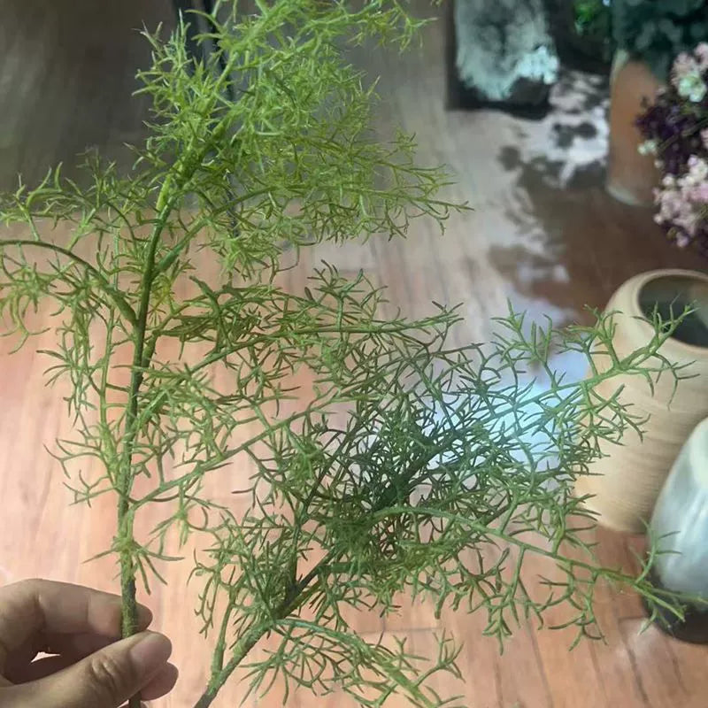 Plante Artificielle 85 cm - Écorce de Pin Fumée, Vert Olive, Idéal pour Décor Maison, Mariages, Cafés, et Espaces Extérieurs