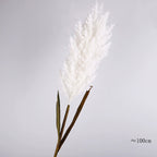 Grande Herbe de la Pampa Artificielle 100cm, Roseau Décoratif Aspect Naturel, Déco Bohème Champêtre pour Vase, Maison, Mariage