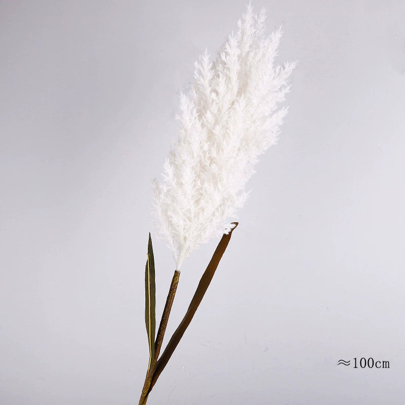 Grande Herbe de la Pampa Artificielle 100cm, Roseau Décoratif Aspect Naturel, Déco Bohème Champêtre pour Vase, Maison, Mariage