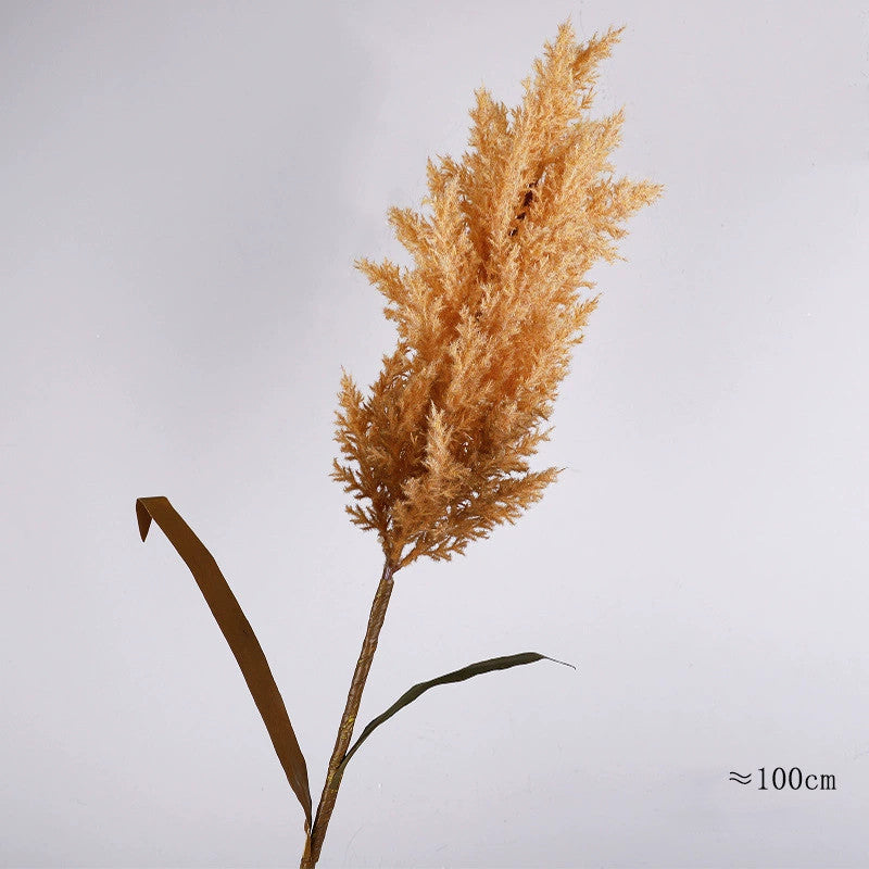 Grande Herbe de la Pampa Artificielle 100cm, Roseau Décoratif Aspect Naturel, Déco Bohème Champêtre pour Vase, Maison, Mariage