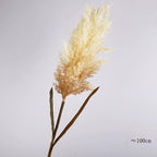 Grande Herbe de la Pampa Artificielle 100cm, Roseau Décoratif Aspect Naturel, Déco Bohème Champêtre pour Vase, Maison, Mariage