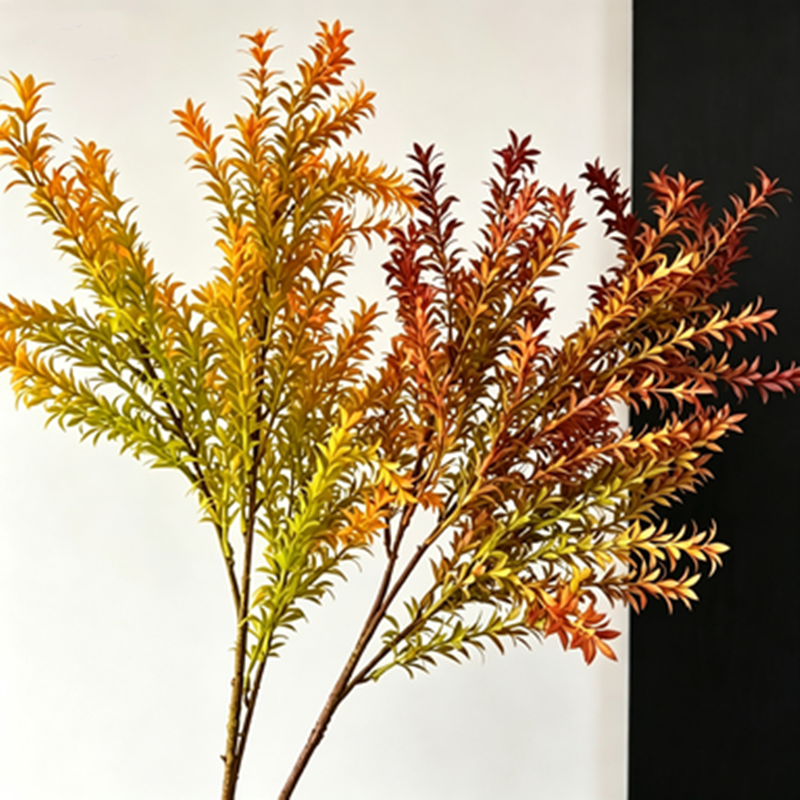 Lot de 2 Graminées Artificielles 75cm, Herbe Décorative Effet Naturel, Touche Rétro Automnale, pour Vase, Décor Maison, Mariage Champêtre