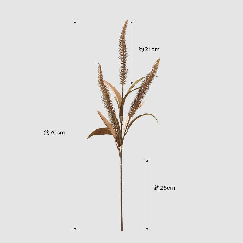 Herbe Queue-de-Renard Artificielle 70 cm, Graminée Décorative Aspect Naturel, Tons d'Automne, pour Bouquet Champêtre, Vase, Déco Bohème, Mariage