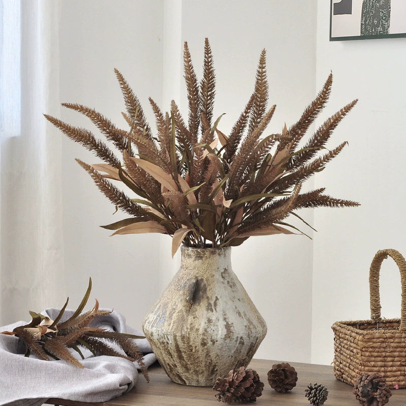 Herbe Queue-de-Renard Artificielle 70 cm, Graminée Décorative Aspect Naturel, Tons d'Automne, pour Bouquet Champêtre, Vase, Déco Bohème, Mariage