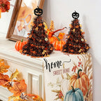 Chapeau de Sorcière Halloween Décoration, Suspension Scintillante 40cm, Argenté ou Orange, Déco Festive pour Porte, Jardin, Événements à Thème