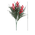 Lot de 2 Branches de Baies Artificielles Rouges, 31/36cm, Aspect Naturel, Décoration Noël, Mariage Champêtre, Composition Florale