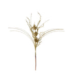 Bouquet de Noël 10 branches avec cônes de pin, décorations scintillantes or et argent, 50 cm, parfait pour mariage, décoration intérieure, Noël, événements