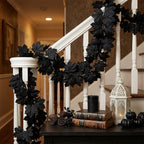 Vigne de Feuilles d'Érable Noires 100-200 cm, Décorations Murales en Faux, Idéal pour Mariages, Décor de Maison, Terrasses, et Fêtes