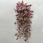 Plante Artificielle Retombante 75 cm, Guirlande Feuillage Misère Violette, Fausse Plante Suspendue Réaliste, Déco Murale Bohème, Intérieur, Mariage