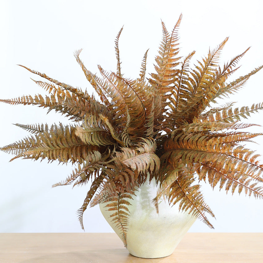 Plantes artificielles feuilles de fougère automnale, 42-50 cm, décor mural élégant, idéal pour mariage, décoration intérieure et extérieur