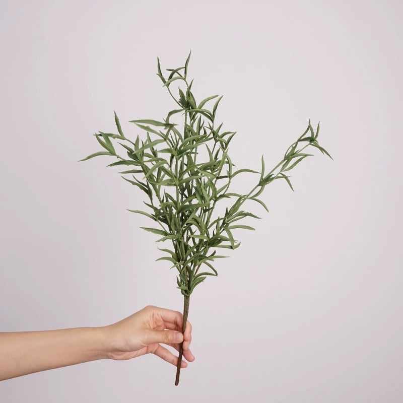 Romarin Artificiel 44cm, Branche Décorative Ultra-Réaliste, Esprit Champêtre Sud de la France, pour Bouquet, Mariage, Déco Intérieure