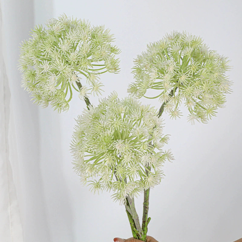 Grande Fleur de Pissenlit Artificielle 47 cm, Allium Duveteux Effet Réaliste, Tige pour Vase, Décoration Maison, Mariage Champêtre