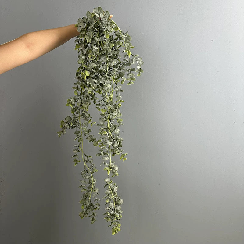 Plante Suspendue en Eucalyptus Artificiel 83 cm, Effet Réaliste, Décoration Maison, Mariage, Terrasse, Événements