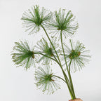 Tige de Papyrus Artificiel, Grande Fleur d'Ail Décorative 63/82cm, Aspect Naturel pour Vase, Décoration Maison, Mariage Champêtre, Style Rétro