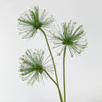 Tige de Papyrus Artificiel, Grande Fleur d'Ail Décorative 63/82cm, Aspect Naturel pour Vase, Décoration Maison, Mariage Champêtre, Style Rétro